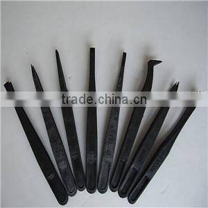 cheap plastic industrial Tweezers/disposable plastic industrial Tweezers black