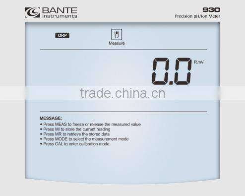 Bante930 Precision pH/Ion Meter | Professional pH/Ion Meter