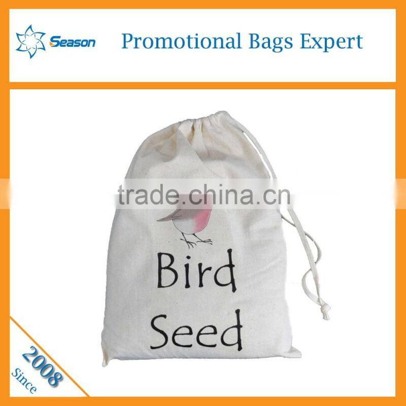 Custom logo design drawstring backpack school bag