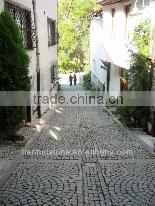 black granite cube stone paver G654