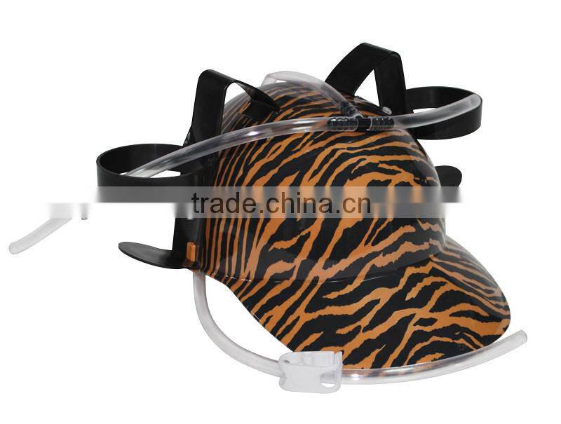 Promotional blue dringking hat beer cap drink cap with light