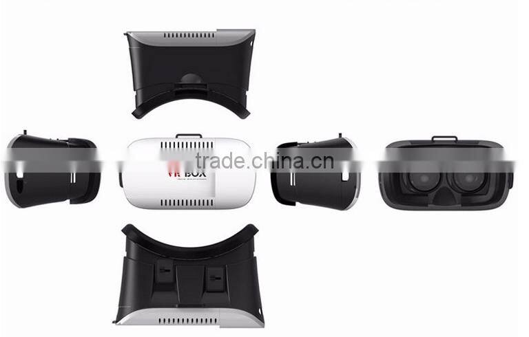 Most popular VR BOX Virtual Reality 3D glasses with headstrap,custom branded