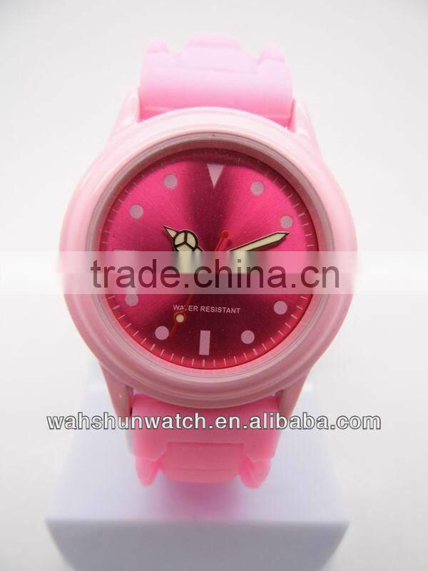 2013 New popular silicone wristband ladies watch