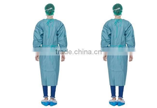 Hubei Wanli non woven coverall PE film gown isolation gown
