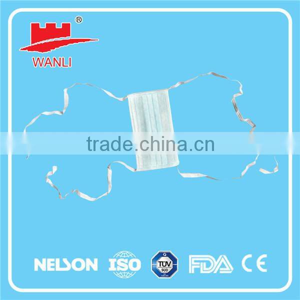 Disposable surgical nonwoven Face Masks with PE packing