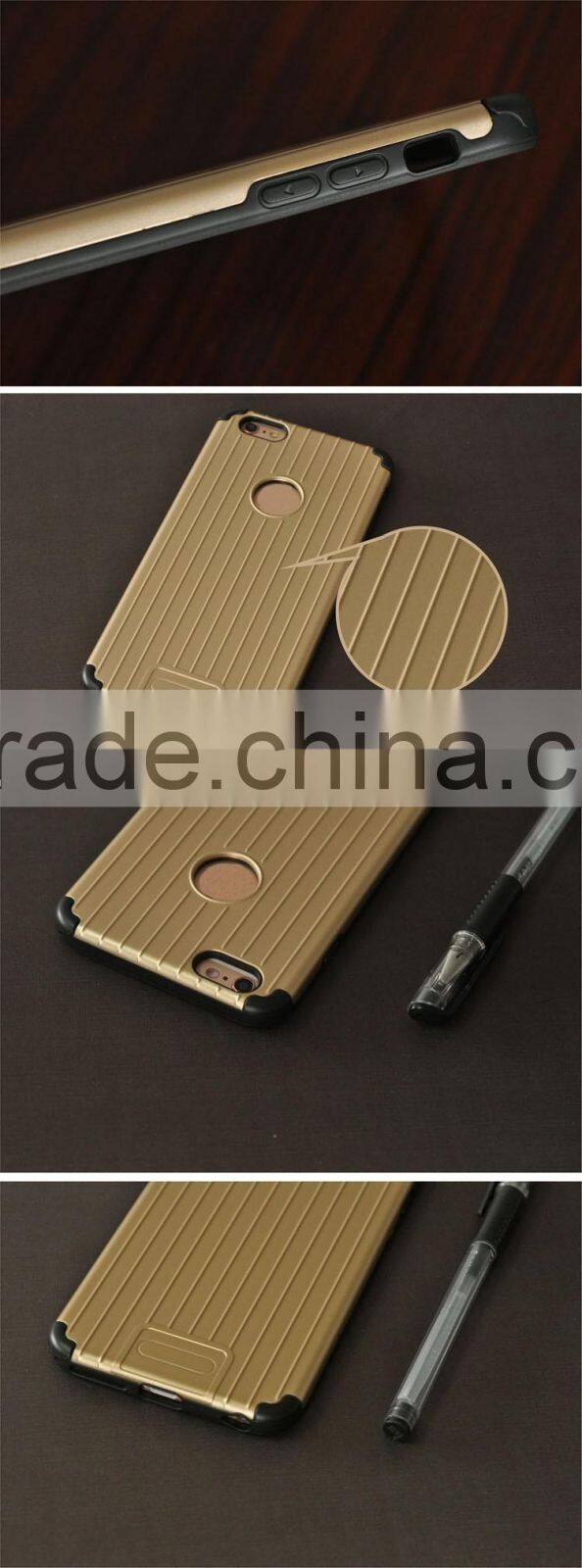 Heavy Duty Armor Metal PC Plastic Cover Case For iPhone 6 6s plus
