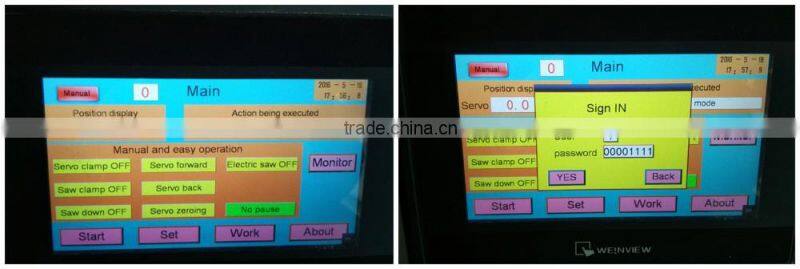 JInan Powerful Aluminium & PVC Profile Frame Window Door Double Head Cutting Saw Machine