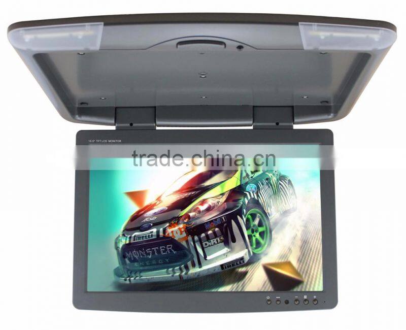 15.5inch bus monitor 24v flip down car lcd monitor