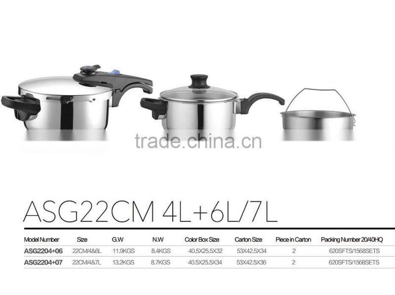 ceramic kitchen cookware stainless steel 10l pressure cooker