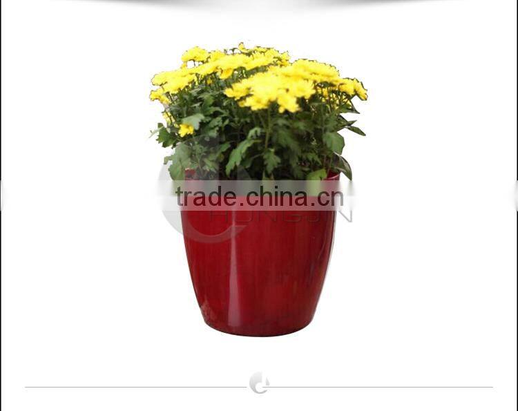 Hongjin Table Top Round Plastic Flower Pots