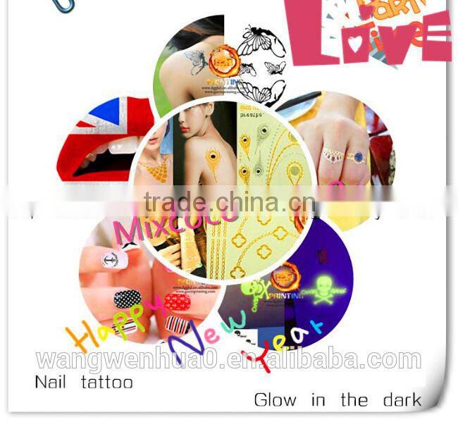 2016 waterproof temporary tattoo ,wholesale temporary tattoo sticker, Waterproof tattoo sticker in gold