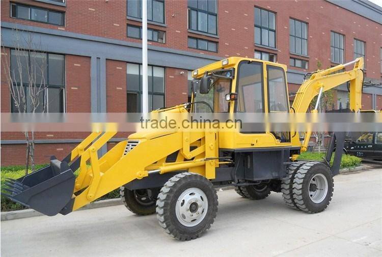 WZ25-10 4wd 40hp tractor with front end loader and backhoe loader