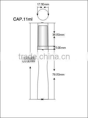 Butterfly Pattern Plastics Mascara Container with Brush