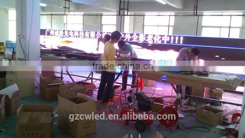 China guangzhou high quality flexible p16 outdoor full color led advertising display