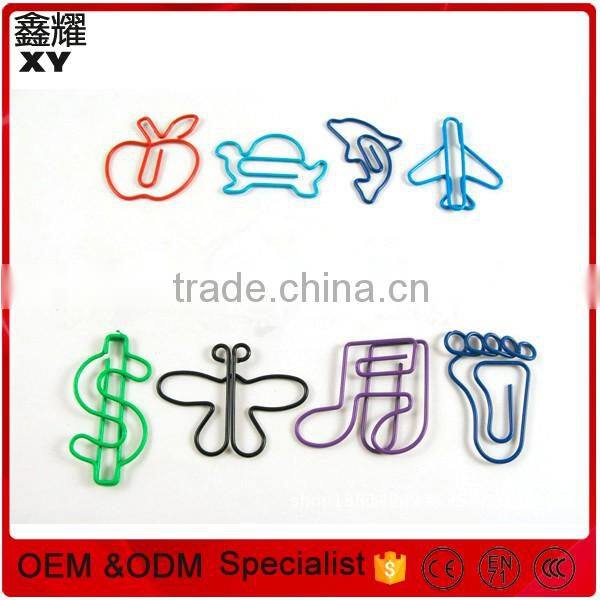 Business promtional gifts tin box metal letter custom shape paper clips