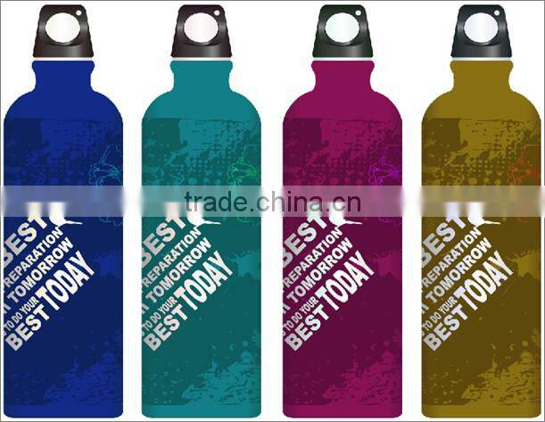new fashional stainless steel double wall vacuum insulated wood grain water transfer water bottle sports bottle
