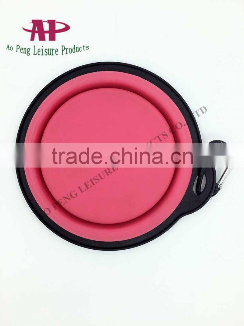 2016 Wholesale Pet Product Bowl Foldable Silicone Dog Bowl