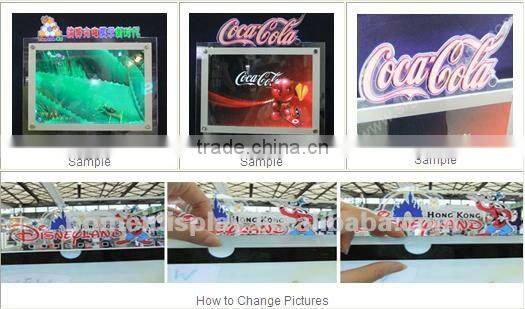 crystal photo frame light box