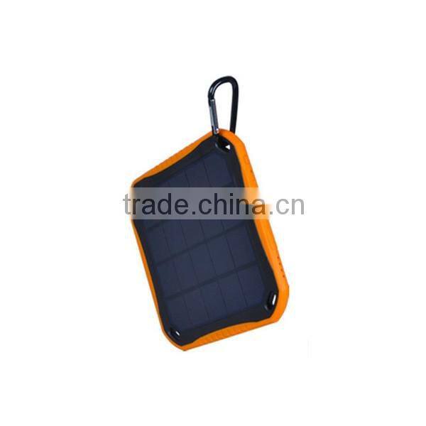 Universal Waterproof Fire-proof Dual USB Ports 3000mAh Solar Power Bank External Battery Travel Camping Charger