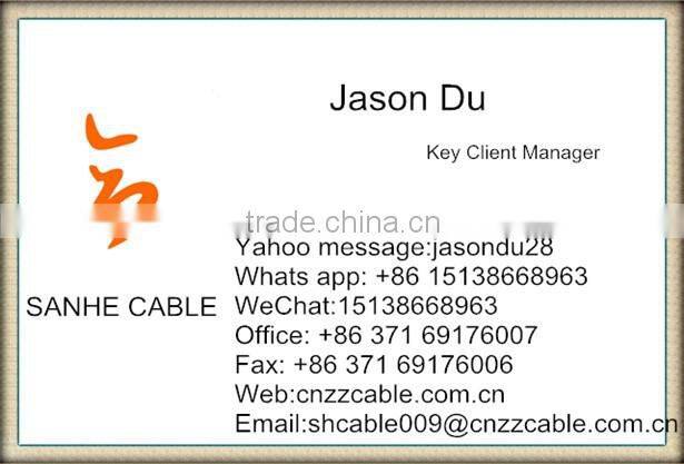 Copper aluminum alloy conductor xlpe/pe/pvc insulated concentric cable 2*8awg