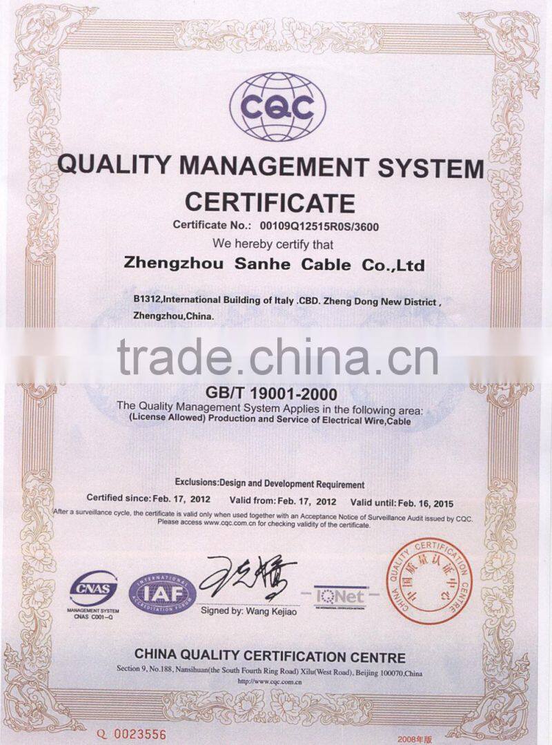 aluminum wire concentric cable