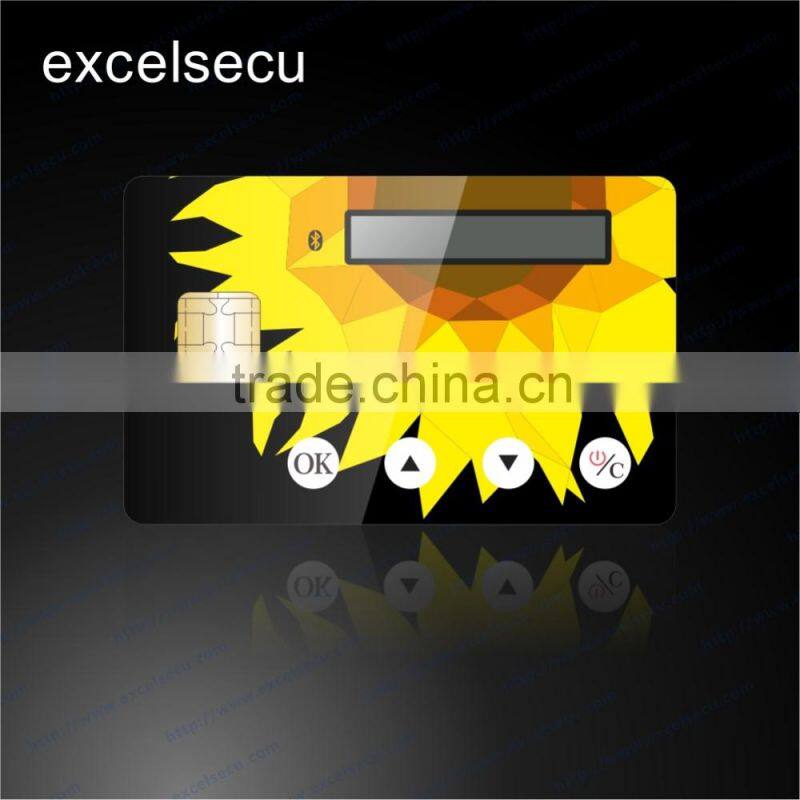 Full Color Printing wholesale cheap price display lcd plastic pvc visa card