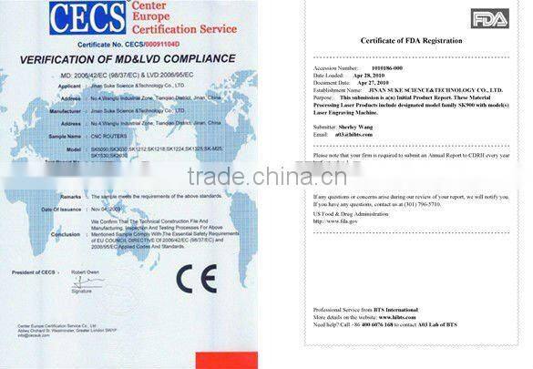 CO2 Laser Type Metal Laser Cutting Machine 1325 laser with 150w