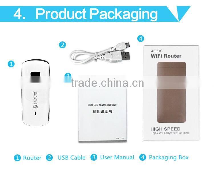 Compatible With 4G/3G Modem Sentar Pocket Wifi 3G Router Low Price Wifi 3G Wifi Router Sentar