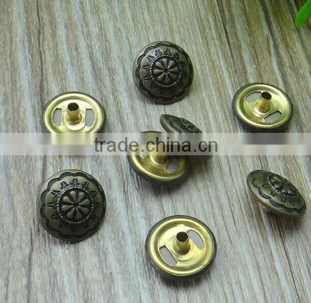 eco-friendly custom metal snap fastener