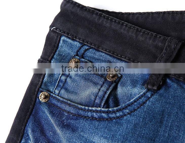Top Quality Ladies Denim Jean 2016 New Fashion Denim Fabric Pants Wholesale