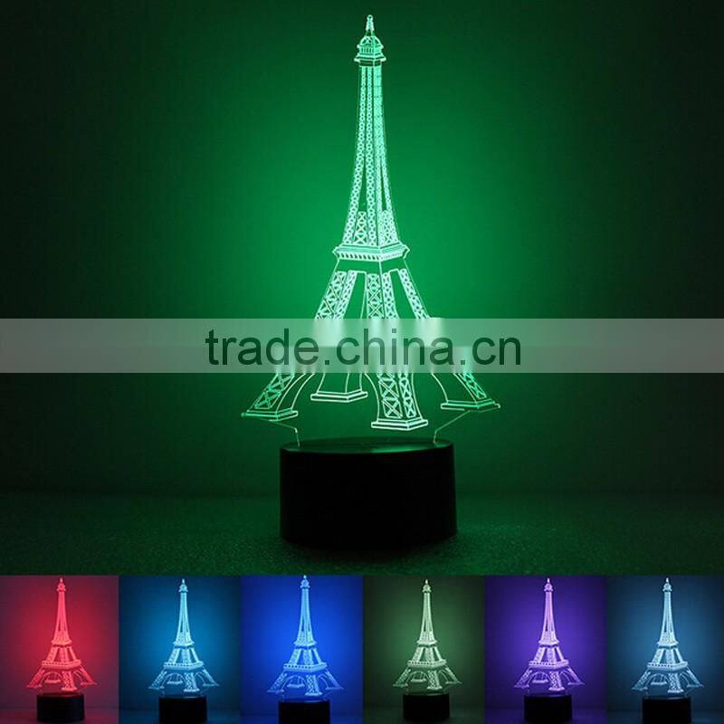 Customizable 7 Colors Light Flashing LED Night Light Creative Acrylic Decoration Night Light For Halloween Christmas