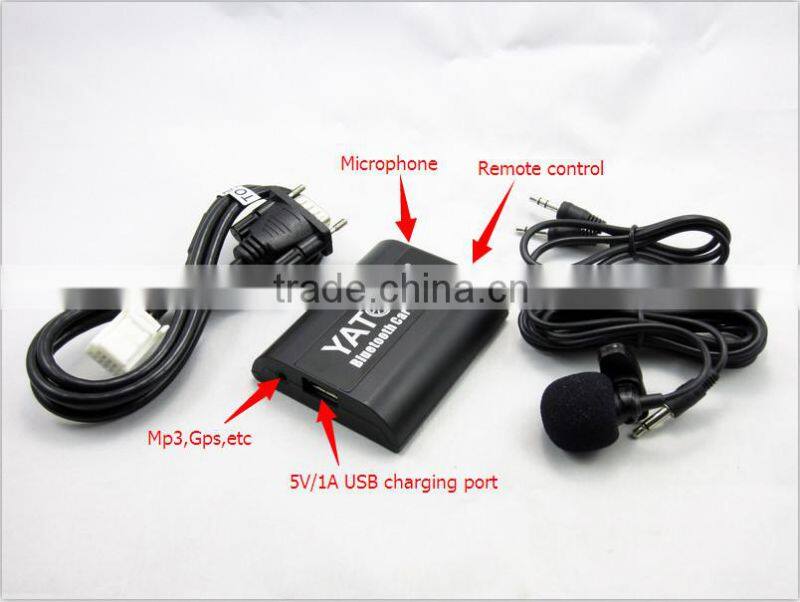 Yatour Bluetooth cassette aMP3//USB Hands free car radio adapter/kit for VW/Skoda/AUDI/Seat>AVRCP BT control/Recharge