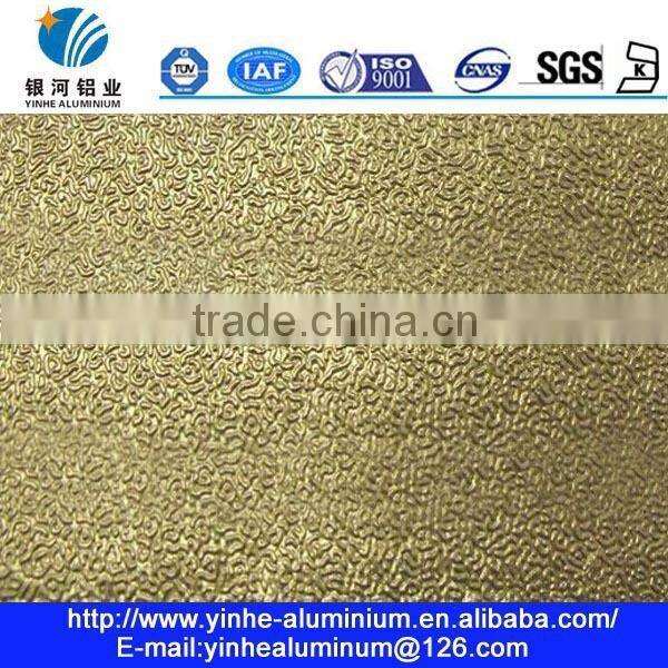 8006 H22 anodized embossed stucco aluminum plate for heat insulation materials