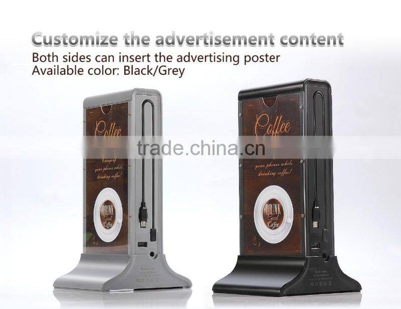 2015 Newest Restaurant Coffee Shop Power Bank Battery Bank Recharger For Mobile Phone