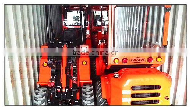 china elegant mini wheel loader DY840 small garden loader with hedge trimmer