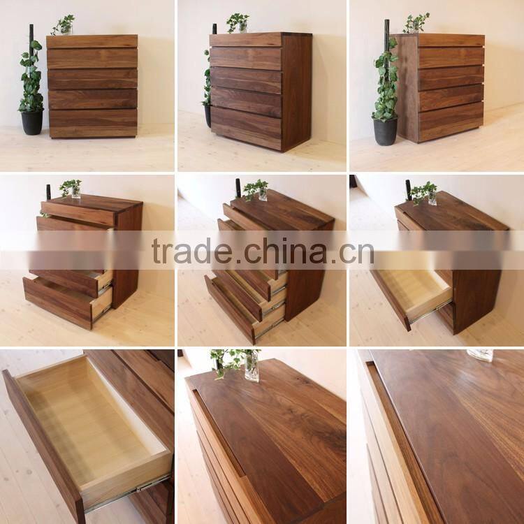 Original superior spacious wooden drawer with natural coating