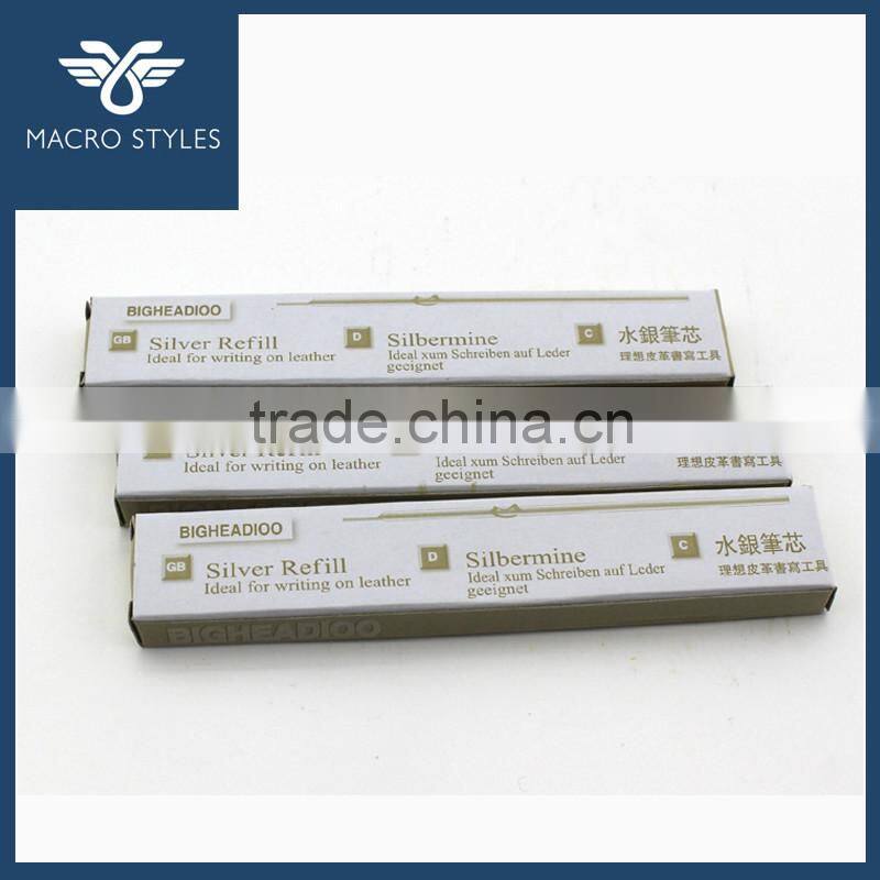 Silver refill pen for leather marking,silver ink pen