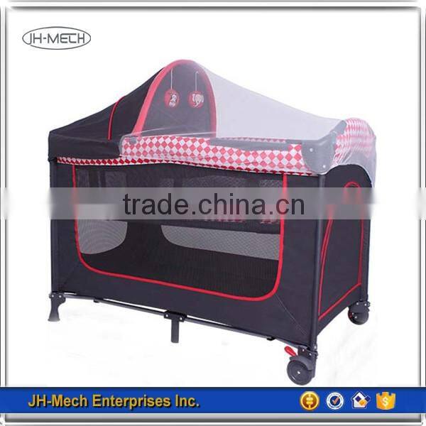 Deluxe Portable Aluminum Frame Baby Playard with Mosquito Net