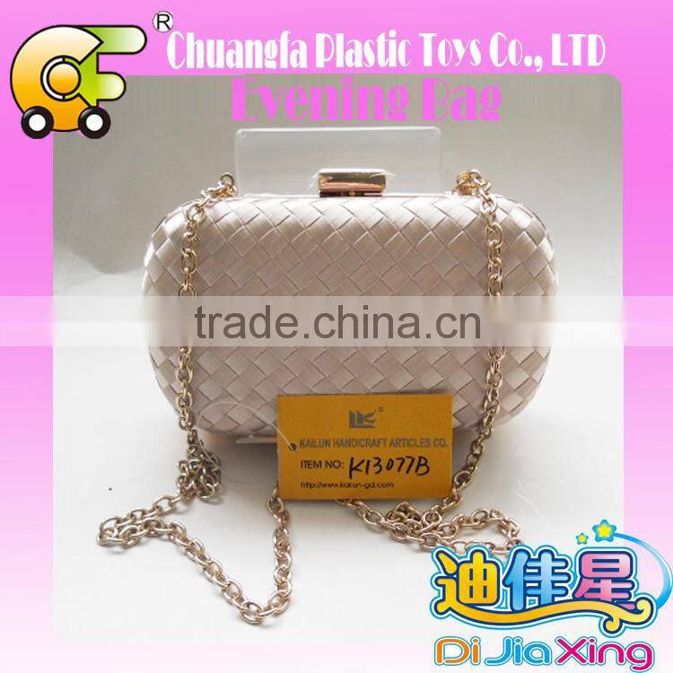 Beauty lady evening bags clutch bags with long shoulder chain