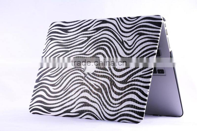 Embossment Protective Cover Case for MacBook Cover with Retina Pro 15.4 With Flag Leopard Design