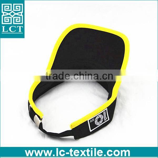 custom print uv protection cotton structed cycling sun visor cap