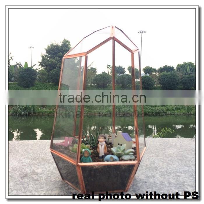 Teardrop& Octagonal& Dodecahedron& Icosahedron Small Beautiful Glass Geometric Terrarium - geometric terrarium glass handicraft