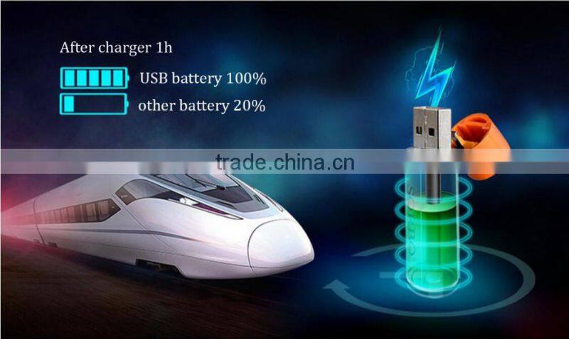 Hot AA 1.5V USB battery rechargeable lithium ion battery for toy car