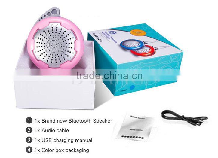 Wireless Portable Mini Bluetooth Speaker With Hook pink blue black red color