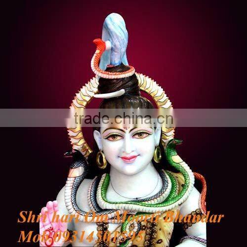 Hindu God Shiva Marble Statue