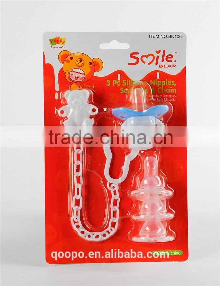 Best selling products plastic chain clip new products baby pacifier nipples