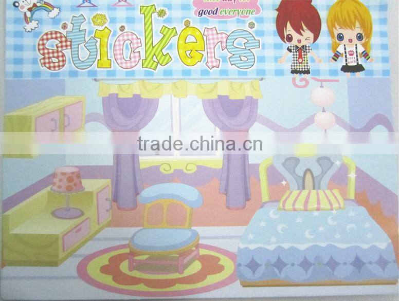 fashion design children dressing Diy stickers