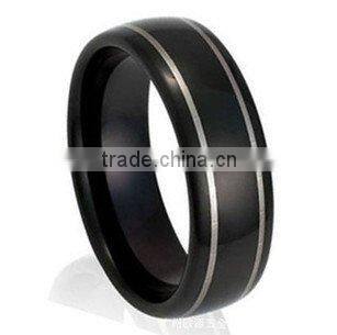 Oversized unique design black Ceramic ring 2012 hot sell design ring