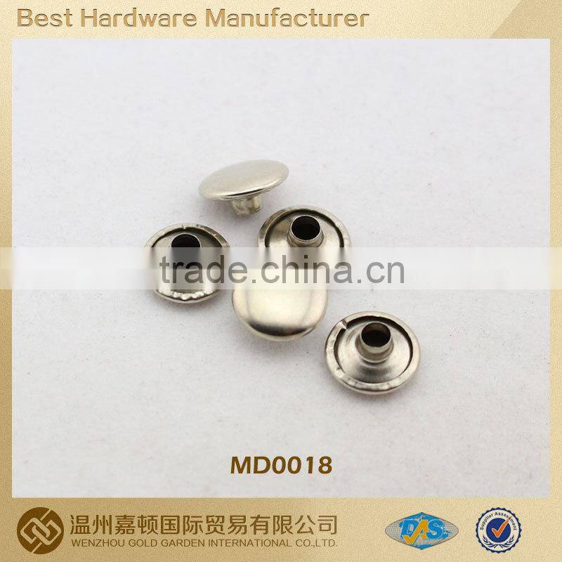 fashion custom made nickle free white garment rivet and stud