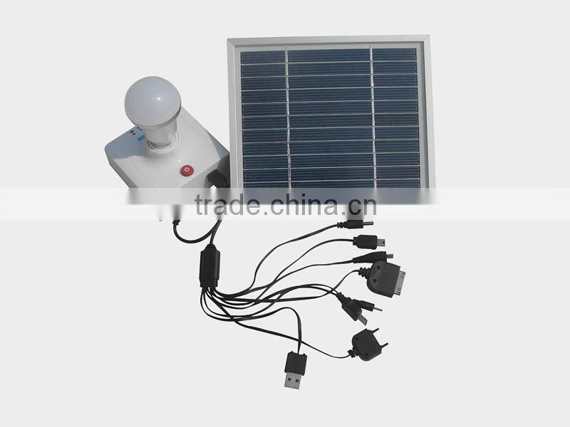 3W solar table light with e27 led bulb